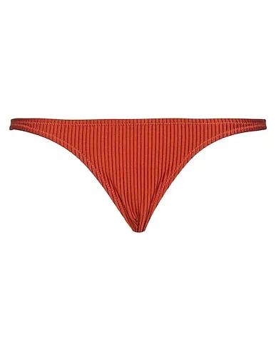 Rust Synthetic fabric Bikini