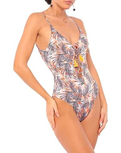 Rust Synthetic fabric One-piece swimsuits