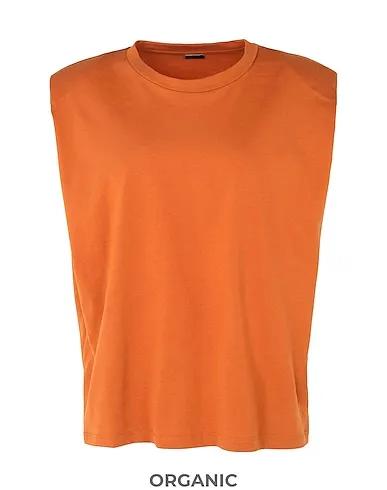 Rust T-shirt ORGANIC COTTON PADDED S/SLEEVE SHOULDER T-SHIRT
