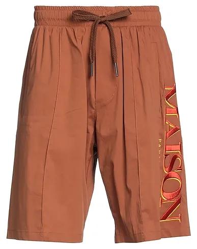 Rust Techno fabric Shorts & Bermuda