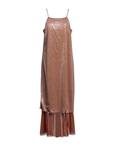 Rust Tulle Long dress