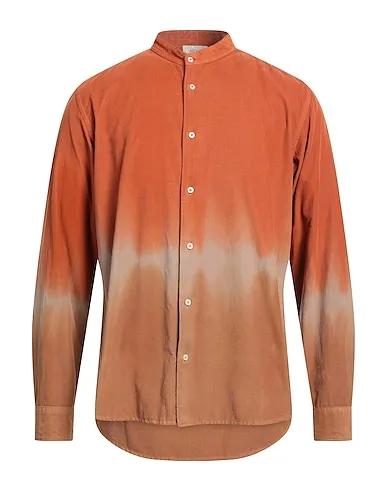 Rust Velvet Patterned shirt
