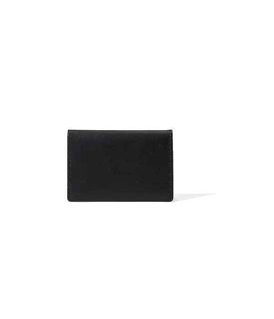 Saffiano Full Gusset Two-Pocket Card Case w/ ID