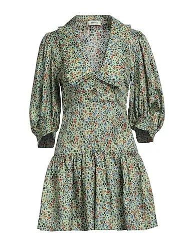 Sage green Cady Short dress
