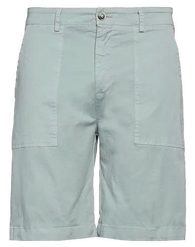 Sage green Cotton twill Shorts & Bermuda