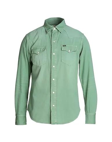 Sage green Denim shirt CLASSIC FIT DENIM WESTERN SHIRT
