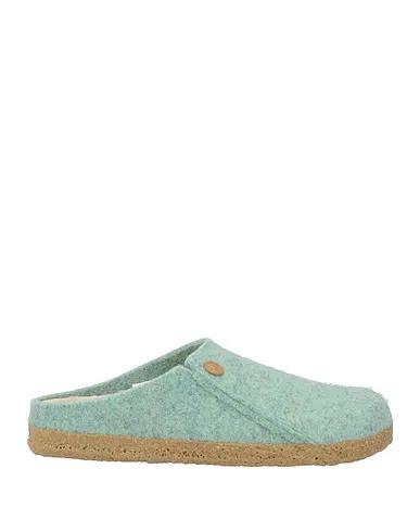 Sage green Felt Mules and clogs