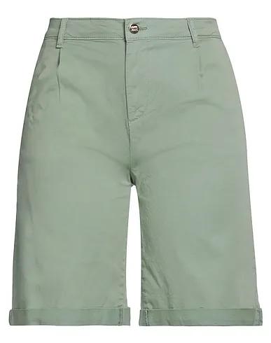 Sage green Gabardine Shorts & Bermuda