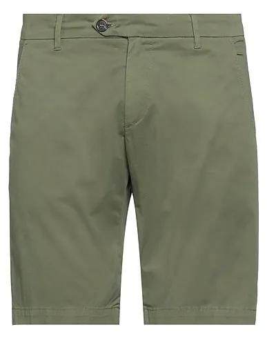 Sage green Gabardine Shorts & Bermuda