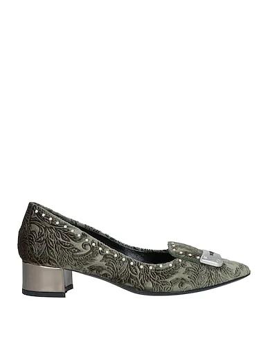Sage green Jacquard Loafers