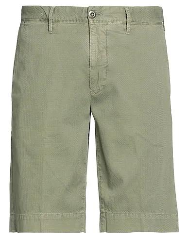 Sage green Jacquard Shorts & Bermuda