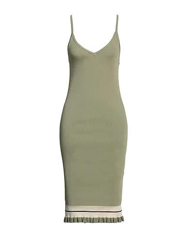Sage green Jersey Midi dress