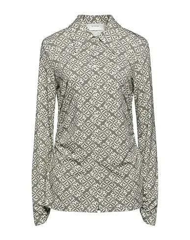 Sage green Jersey Patterned shirts & blouses