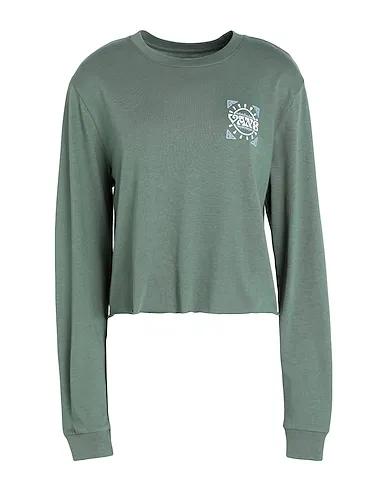 Sage green Jersey T-shirt COLIMA LS BFF CROP