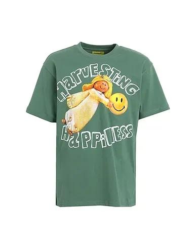 Sage green Jersey T-shirt SMILEY ANGELIC T-SHIRT
