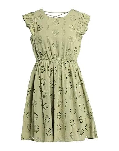 Sage green Lace Short dress