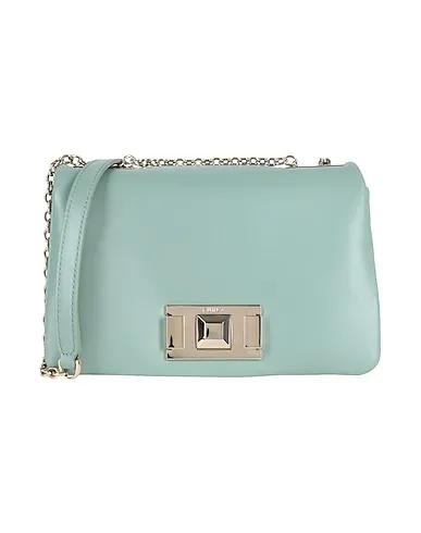 Sage green Leather Cross-body bags