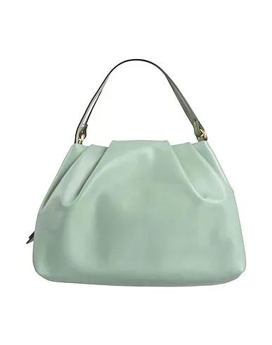 Sage green Leather Handbag