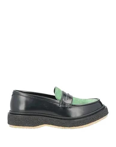 Sage green Leather Loafers