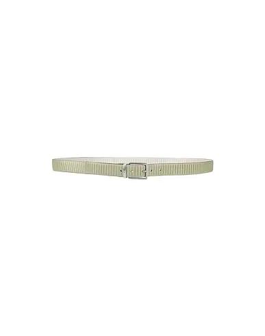 Sage green Leather Regular belt