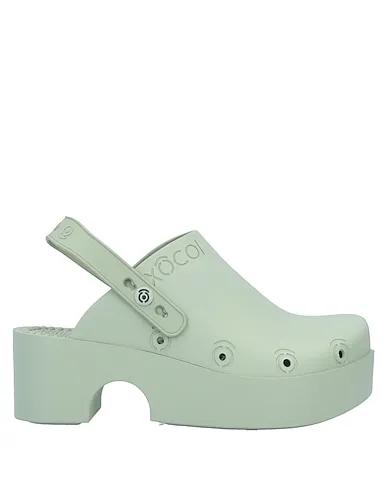Sage green Mules and clogs