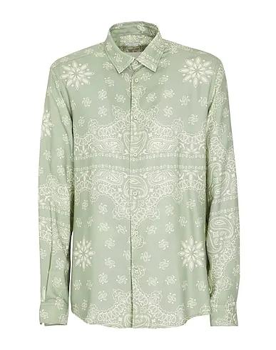 Sage green Patterned shirt REGULAR FIT PRINTED SHIRT