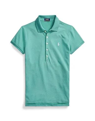 Sage green Piqué Polo shirt SLIM FIT STRETCH POLO SHIRT