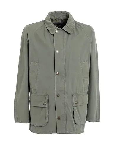 Sage green Plain weave Jacket
