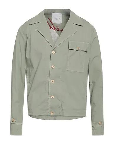 Sage green Plain weave Jacket