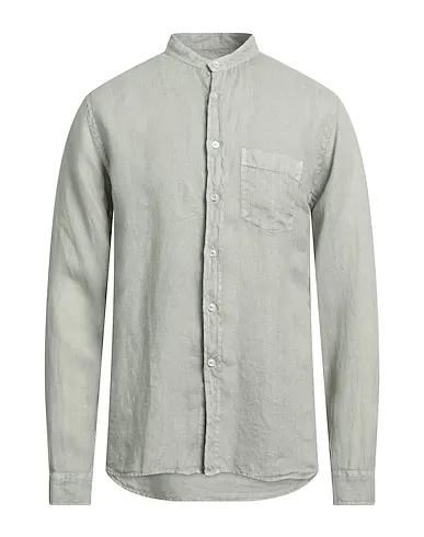 Sage green Plain weave Linen shirt