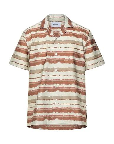 Sage green Plain weave Patterned shirt