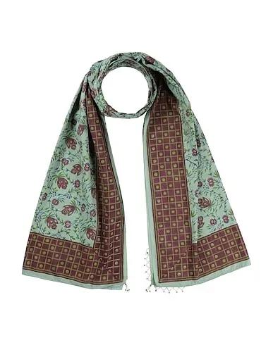 Sage green Plain weave Scarves and foulards