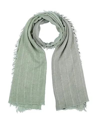 Sage green Plain weave Scarves and foulards
