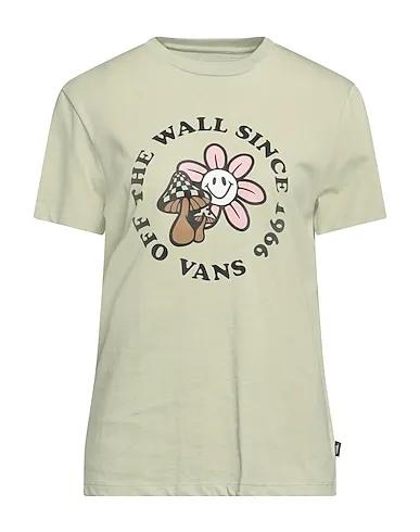 Sage green Plain weave T-shirt