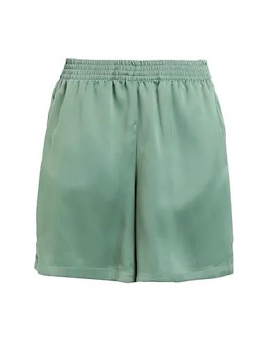 Sage green Satin Shorts & Bermuda