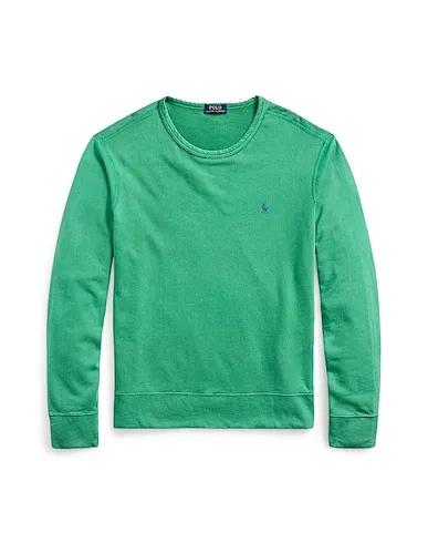 Sage green Sweatshirt COTTON TERRY CREWNECK SWEATSHIRT
