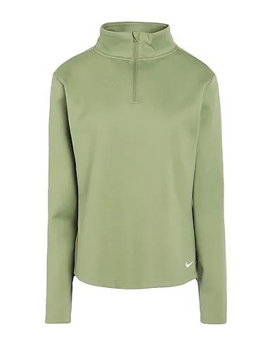 Sage green T-shirt Nike Therma-FIT One Women's Long-Sleeve 1/2-Zip Top