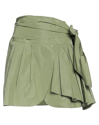 Sage green Taffeta Mini skirt