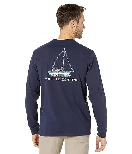 Sailing String Lights Long Sleeve T-Shirt