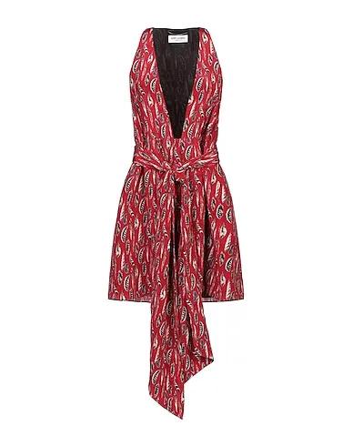 SAINT LAURENT | Brick red Women‘s Short Dress
