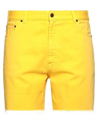 SAINT LAURENT | Yellow Men‘s Denim Shorts