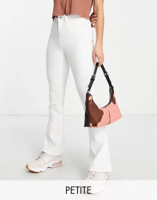 Sallie high waisted flared jeans in white
