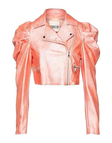 Salmon pink Biker jacket