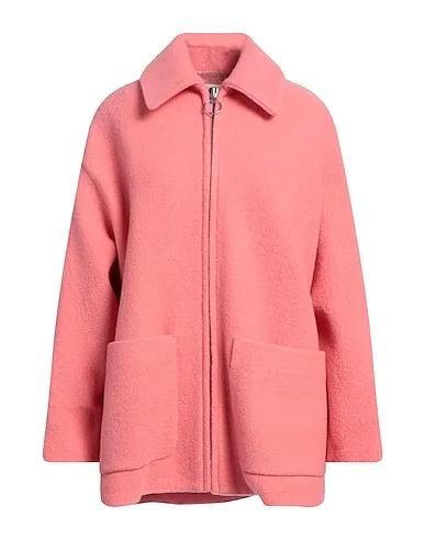 Salmon pink Bouclé Coat