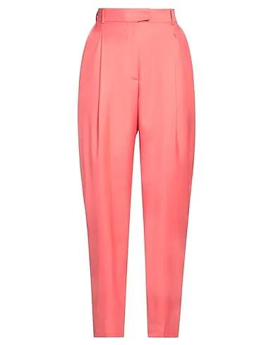 Salmon pink Cool wool Casual pants