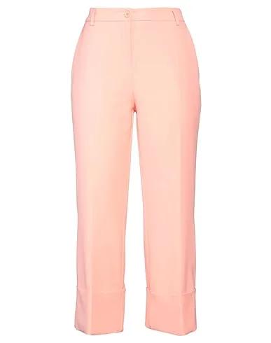 Salmon pink Crêpe Cropped pants & culottes