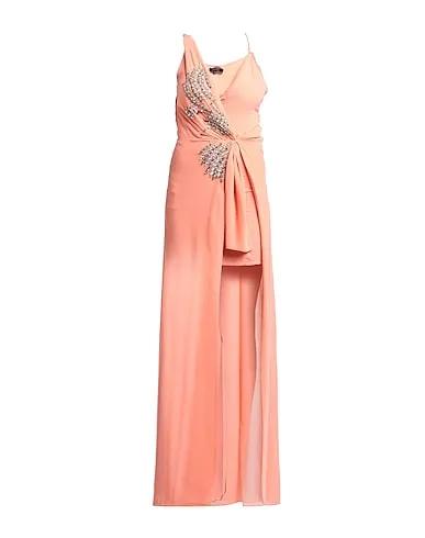 Salmon pink Crêpe Long dress