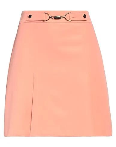 Salmon pink Crêpe Mini skirt