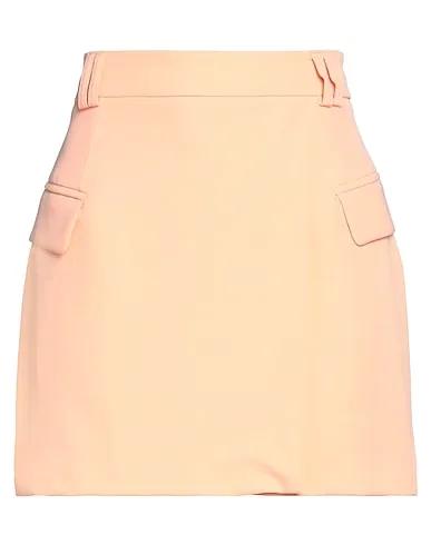 Salmon pink Crêpe Mini skirt