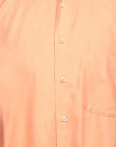 Salmon pink Flannel Solid color shirt